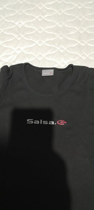 T.shirt preta manga curta salsa
