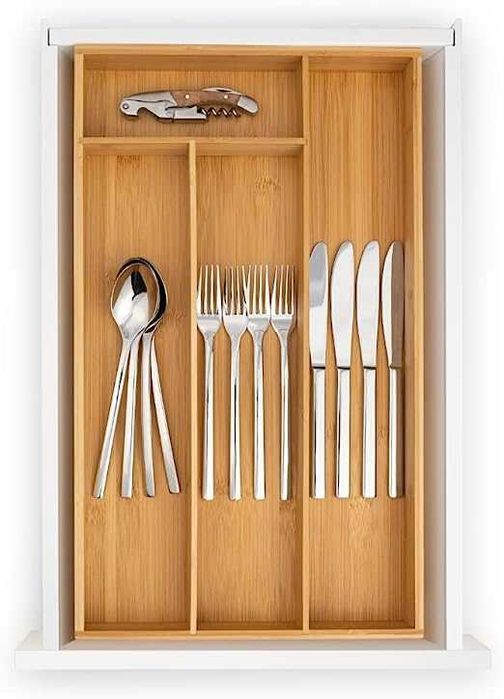 Бамбуковий органайзер для столових приборів