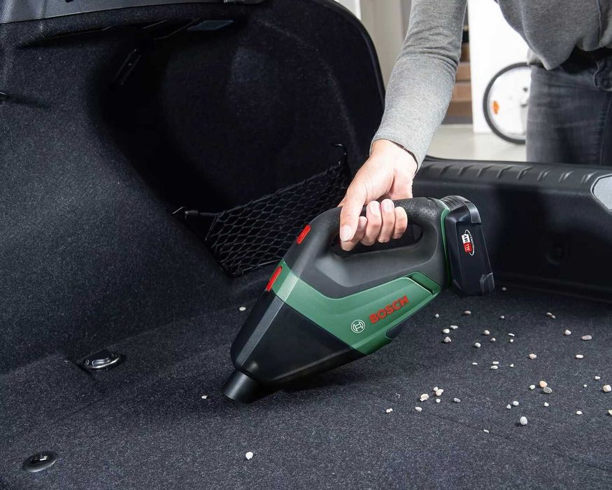 BOSCH Odkurzacz Ręczny UniversalVac 18V Do Samochodu I Domu BEZPIECZNY