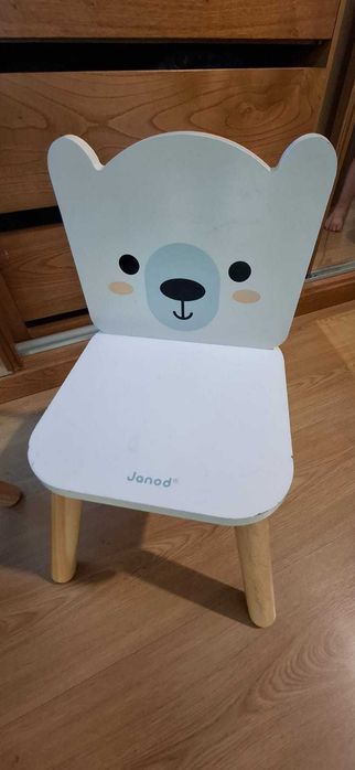 Conjunto de mesa + 2 cadeiras infantis da JANOD