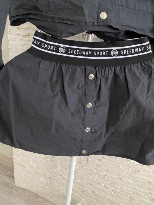 Rezerwacja Speedway świetny komplet set bomberka + spódnica guma logo M