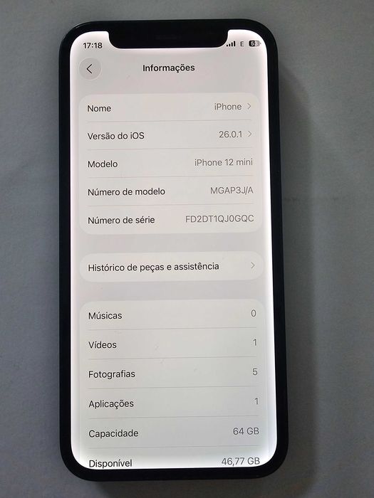 Iphone 12 Mini, como Novo, 5G
