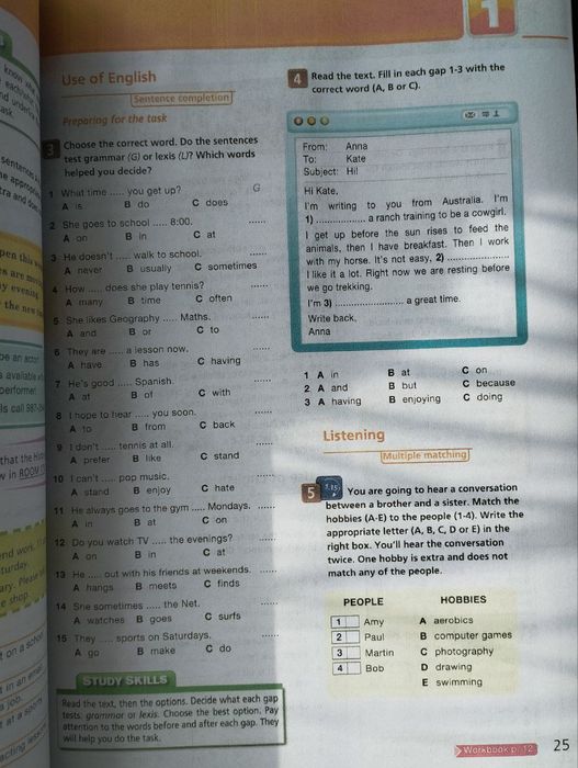 On screen 2 students book workbook