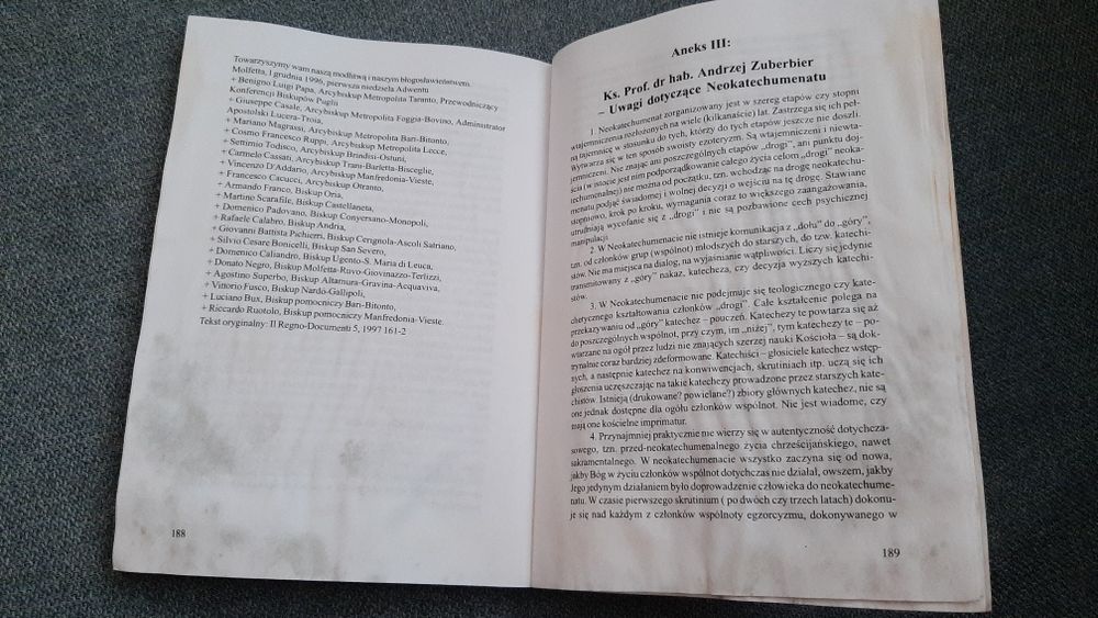 Neokatechumenat - szansa czy zagrożenie dla Kościoła xEdward Skotnicki