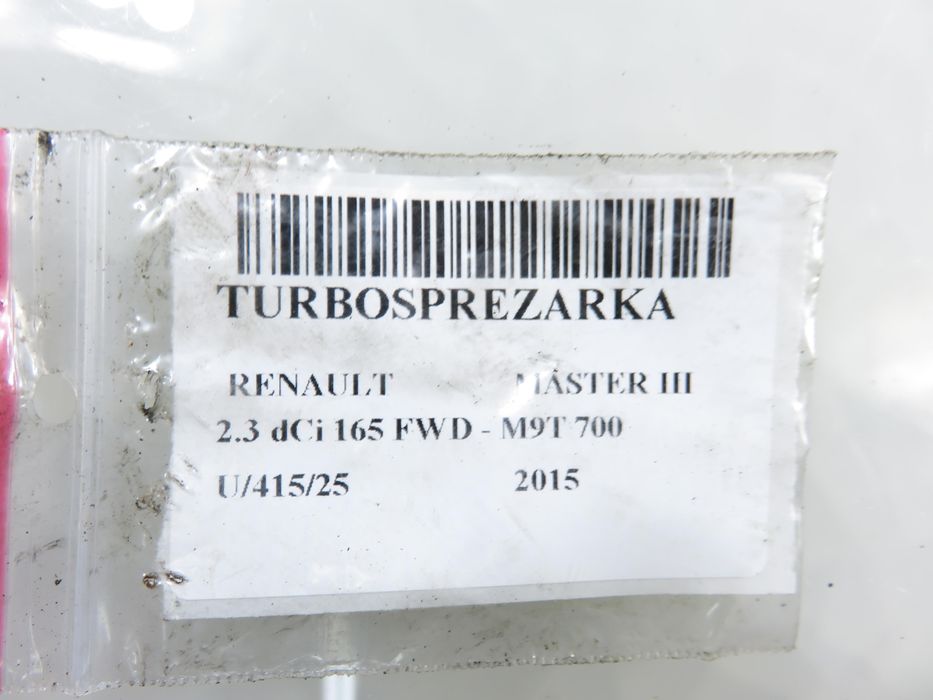 Turbosprężarka Renault Master III 2.3 Dci  M9t 700