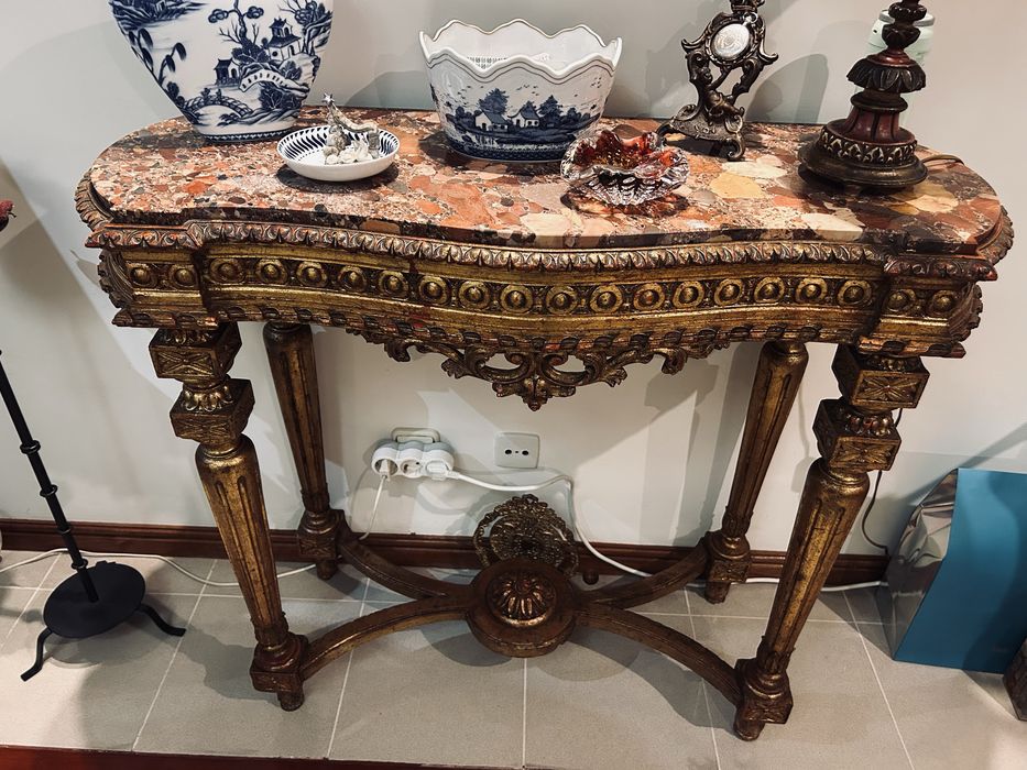 Consola tampo marmore