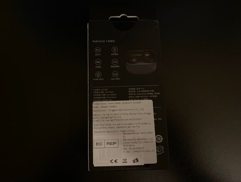 Słuchawki Redmi Buds 3 Lite | Nowe Czarne