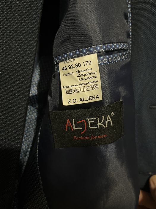 Garnitur męski Niebieski