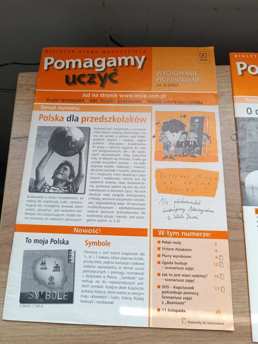 Pomagamy uczyć- 7 biuletynów Klubu Nauczyciela Wychowanie Przedszkolne