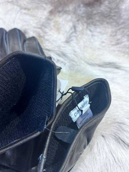Шкіряні чоловічі рукавиці calvin klein нові m-l