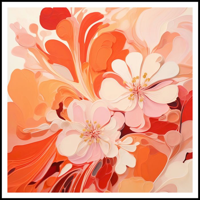 Plakat 100x100cm Taniec Kwiatów
