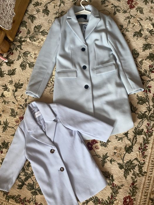 Family look, пальто на дівчинку 116 см, пальто XS  158-160 см