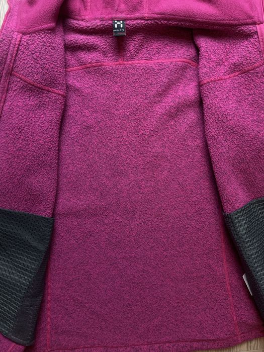 Haglöfs Swook Polar rozpinany z kapturem ZIP Gorpcore Streetwear