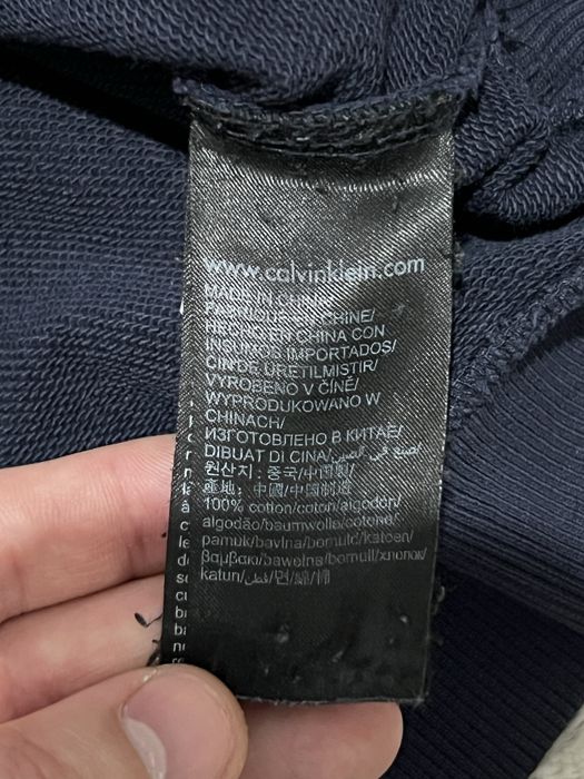 CALVIN KLEIN JEANS (S) Hoodie худи мужское темно-синее оригинал унисек