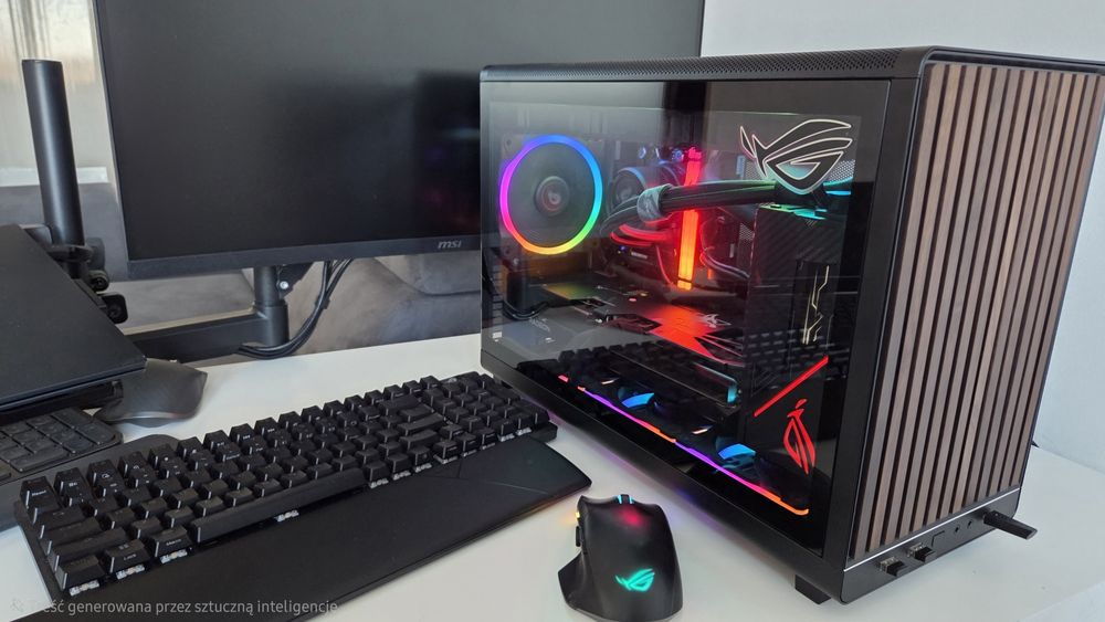 PC Asus ROG monster SFF 9800X3D, 64GB, 6TB SSD, Hellhound RX9070XT FV