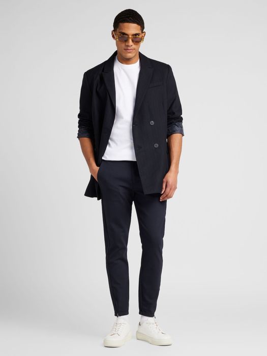 GABBA Pisa Jersey чоловічі штани брюки чіноси Slim Fit Tapered джерсі темно-сині Navy S 46 оригінал