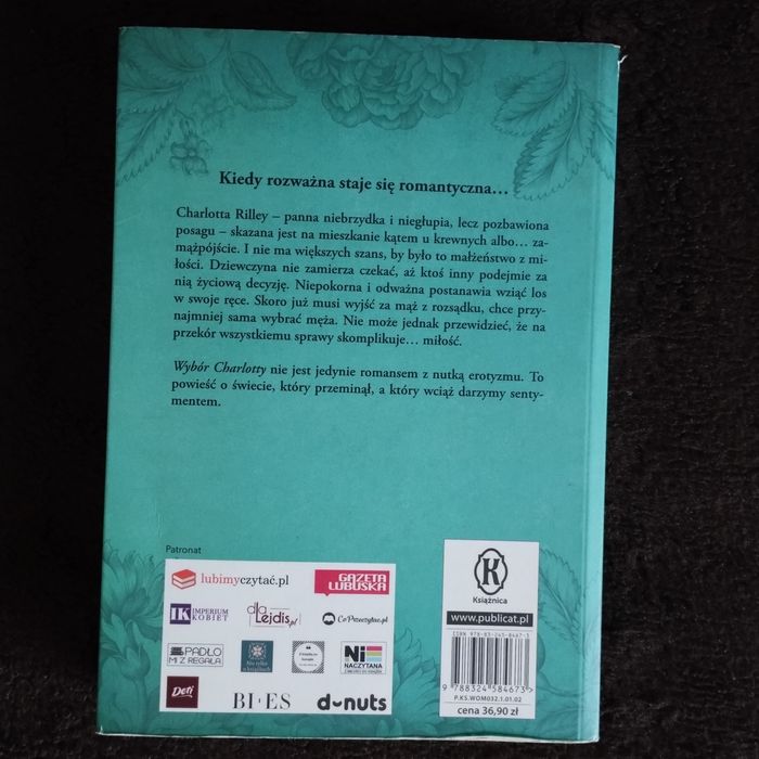 Książka Agnieszki Olejnik Wybór Charlotty