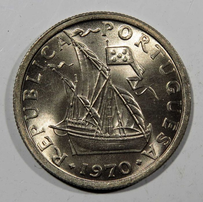 Moedas Republica - 2$50 1970 71 72 73 - NOVAS DE ROLO - Só 2,5€ cada