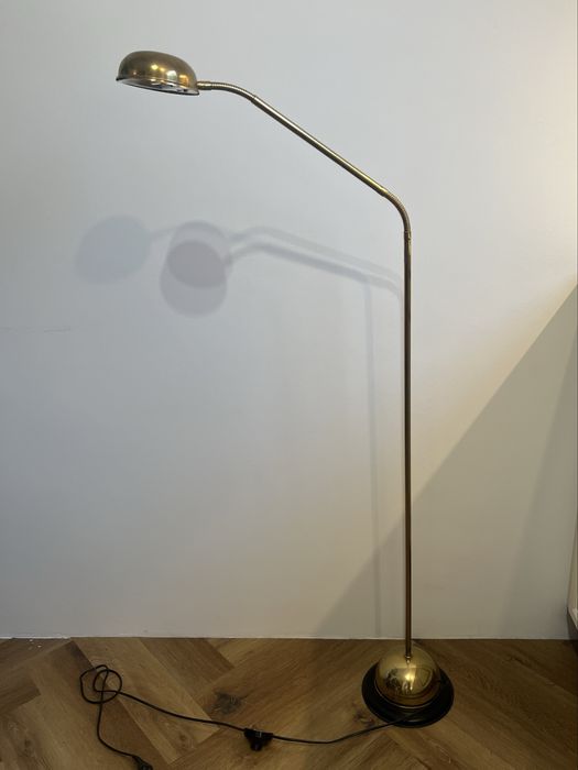 Lampa vintage design, stojąca, złota