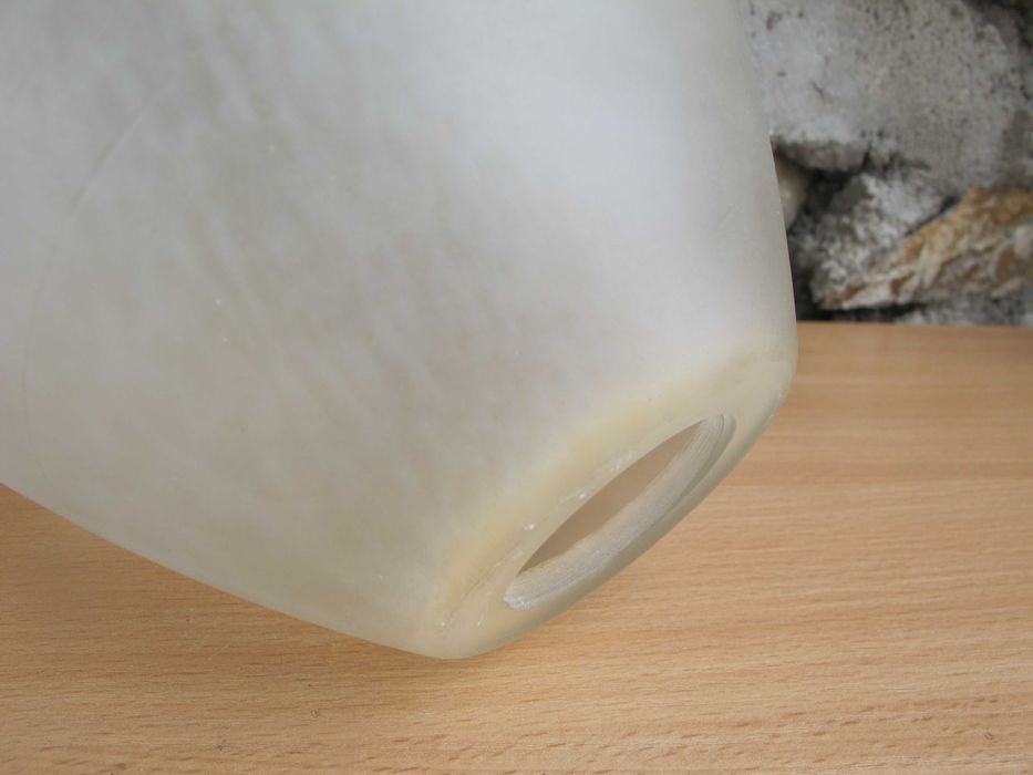 Duży Szklany klosz AMBER MURANO do lamp stojących_zwisów _E 27