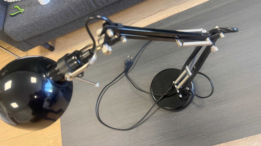 Lampka biurowa, czarna FORSA ikea