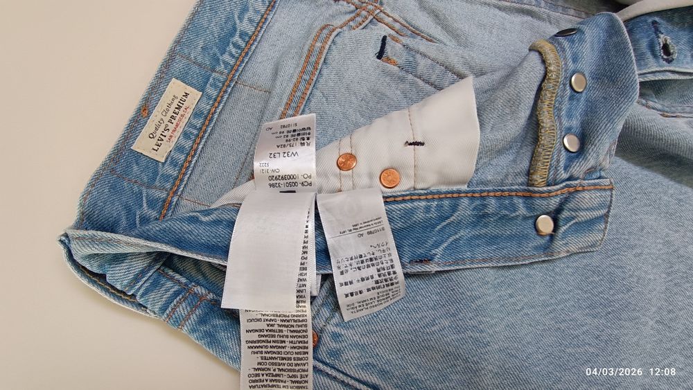 Levi's 501 W32-L32 novas sem etiqueta