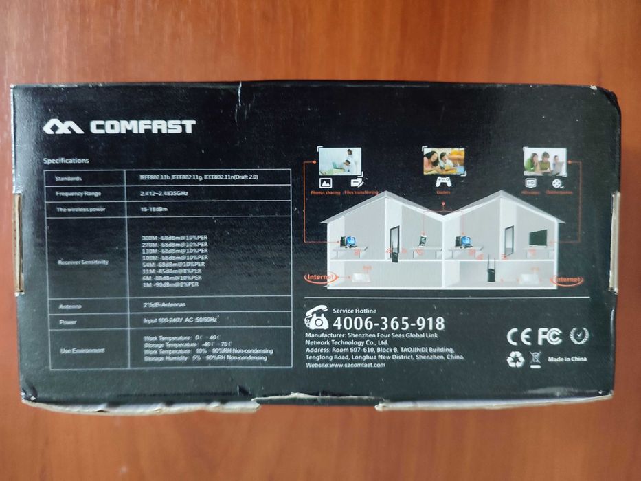 Роутер підсилювач WiFi сигналу репітер Comfast WR302S