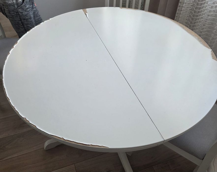 Stół ikea biały okrągły