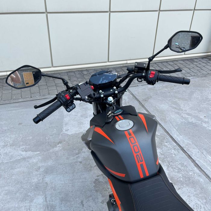 Мотоцикл SR-200X Forte (сіро-помаранчевий)