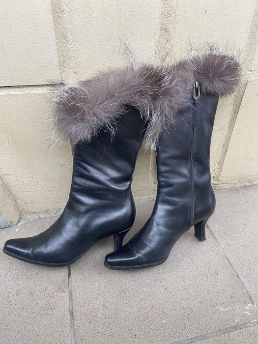 Сапоги Италия кожа лакированая и зимние