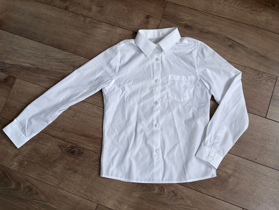 Біла сорочка на хлопчика 10 років, зріст 140 см, белая  рубашка