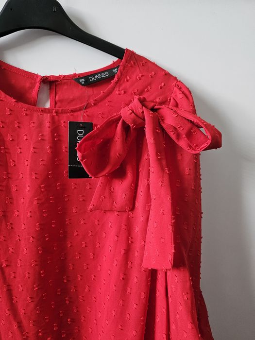 Luźna bluzka długi rękaw siateczkowa