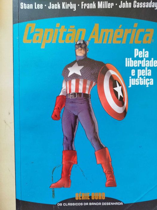 Livro de bd banda desenhada Capitão America