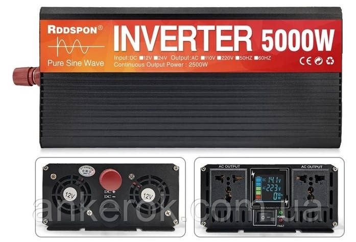 Інвертор(перетворювач) Rddspon 5000w 24/220