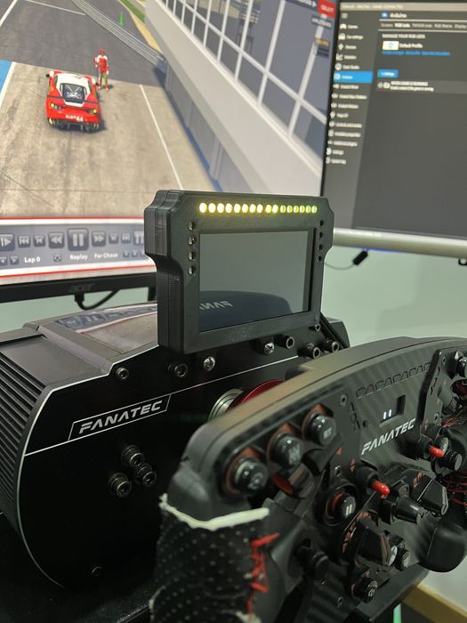 Dashboard sim racing 5" +led