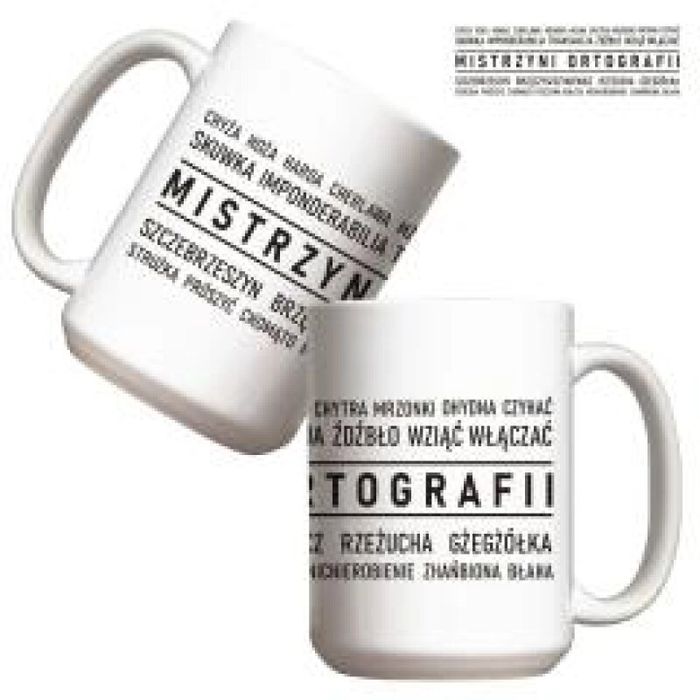 Kubek - Mistrzyni Ortografii 440ml oprawa: pudełko