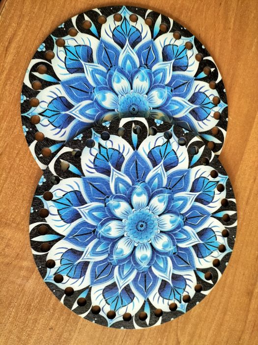 Dno koszyczka szydełkowego (2 sztuki)