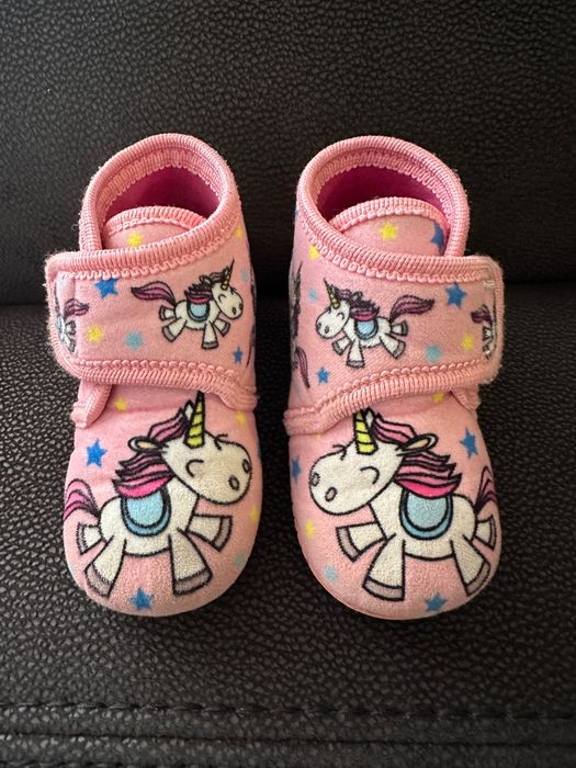 Pantufas Rosa Unicórnio Nº 23