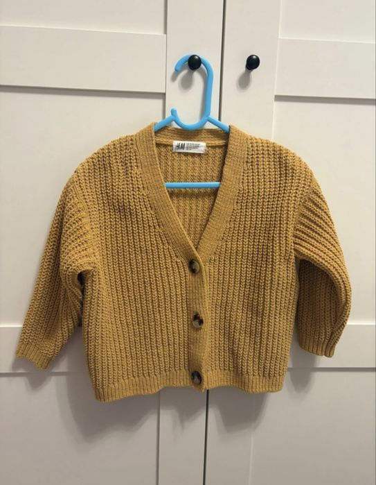 Sweter h&m 98/104 musztardowy
