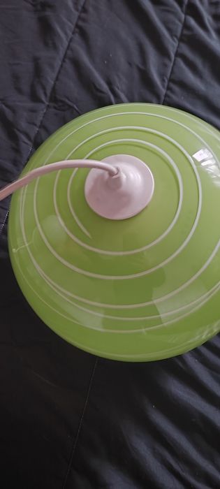 Candeeiro verde em vidro