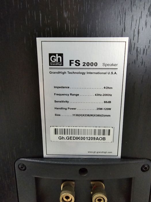 Kolumny GrandHigh FS-2000 Okazja