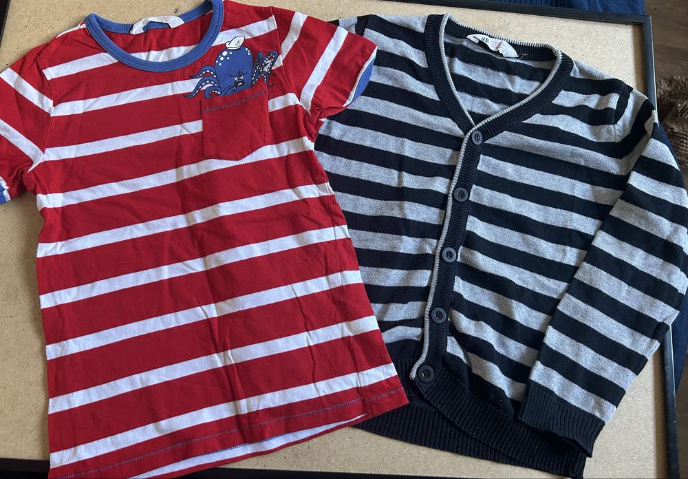 Sweterek i tshirt z H&M 110-116