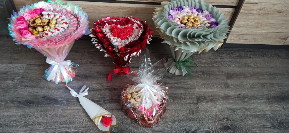 Słodkie bukiety okolicznosciowe