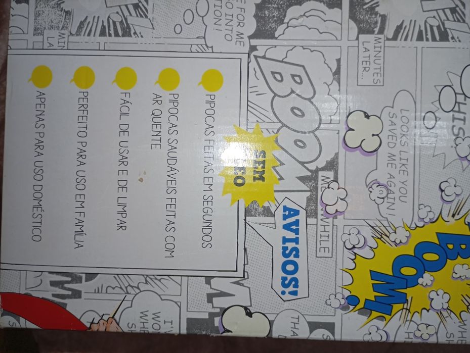 Mini maquina de ar quente para pipocas