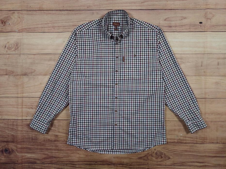HARKILA Non Iron Classic Fit Koszula w Kratkę Męska r. XL