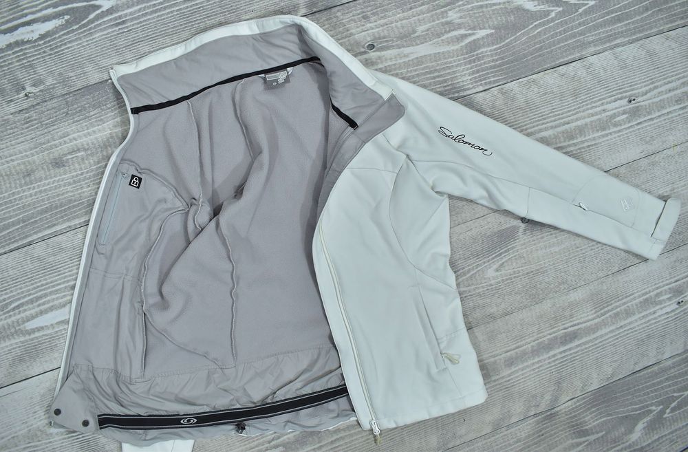 Salomon Clima Pro Damska Biała Kurtka Trekkingowa Softshell L
