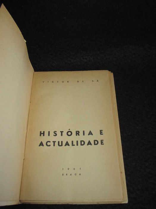 Livro História e Actualidade Victor de Sá