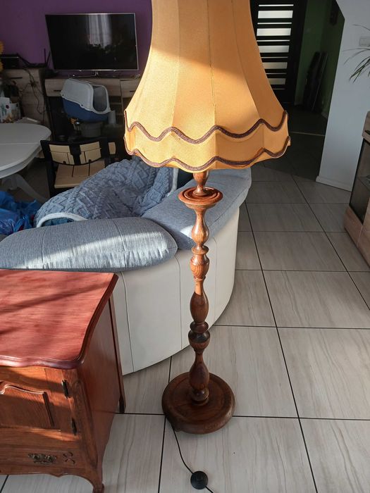 Lampa Stojaca Debowa Antyk