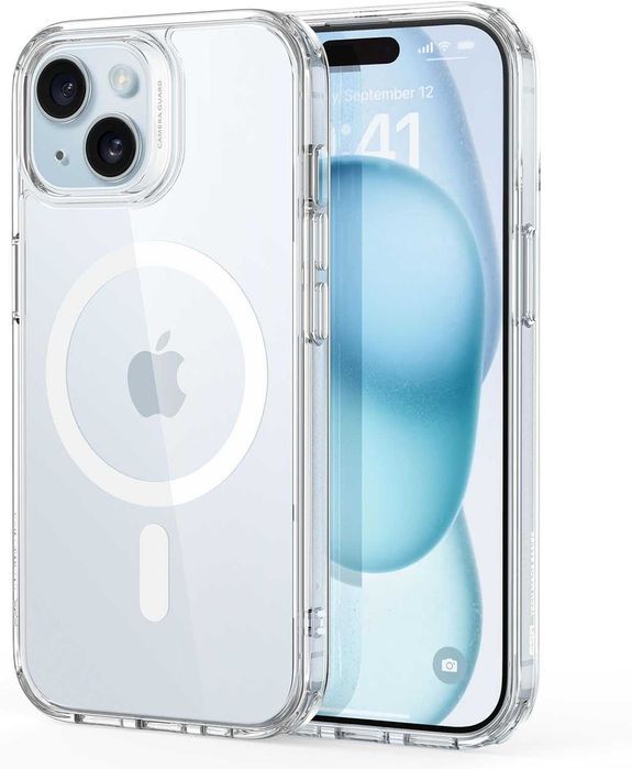 ESR CH Halolock iPhone 15 Pro etui Magsafe Clear bezbarwne pancerne