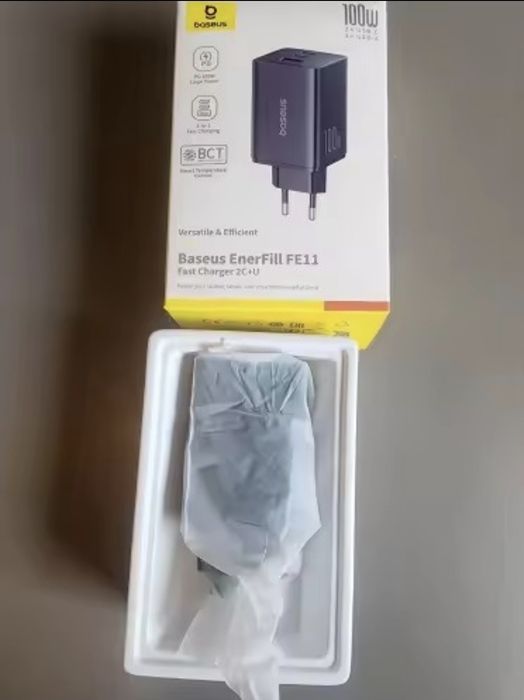 Carregador Rapido Baseus de 100W - Samsung Iphone e até 3 Dispositivos